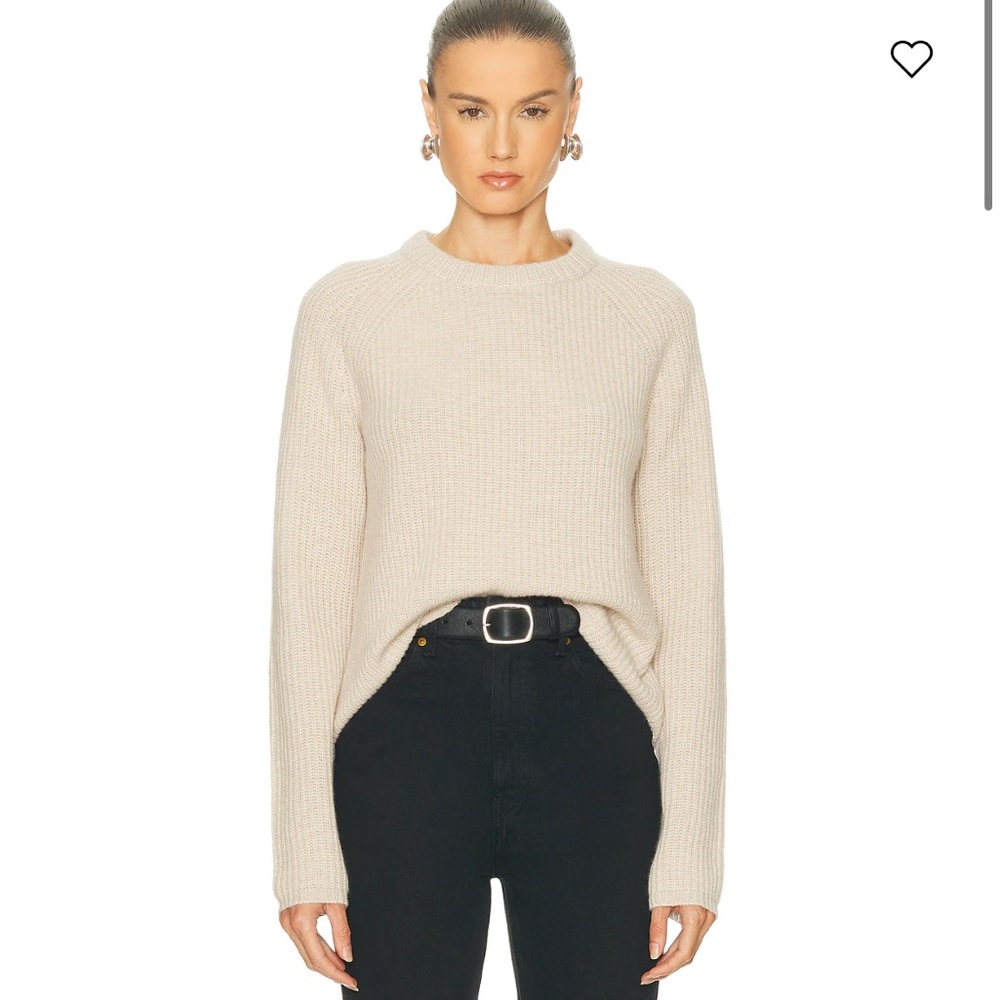 Jenni Kayne Cream Crew Neck Sweater